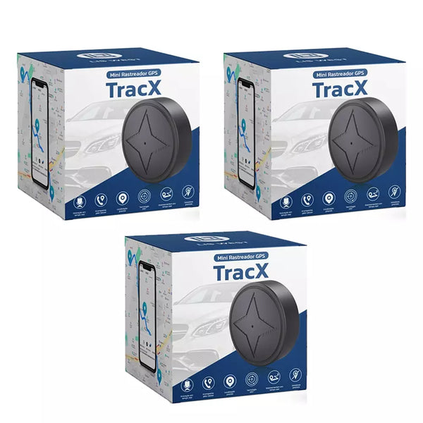Kit 3 Mini Rastreador GPS TracX - Monitora e Rastreia
